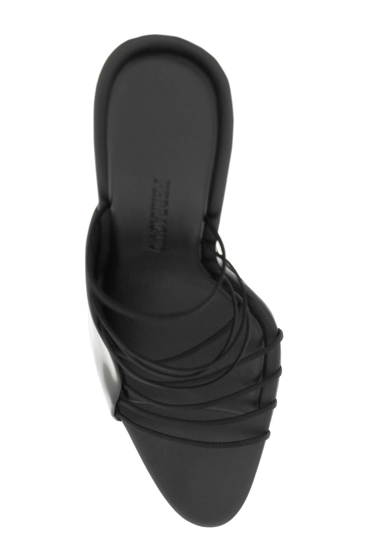 FERRAGAMO Ultra-Fine Strapped Leather Sandals for Sophisticated Women