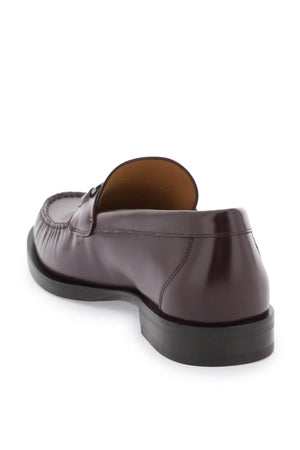 FERRAGAMO Stylish Men's Gancini Hook Loafers in Mixed Colours