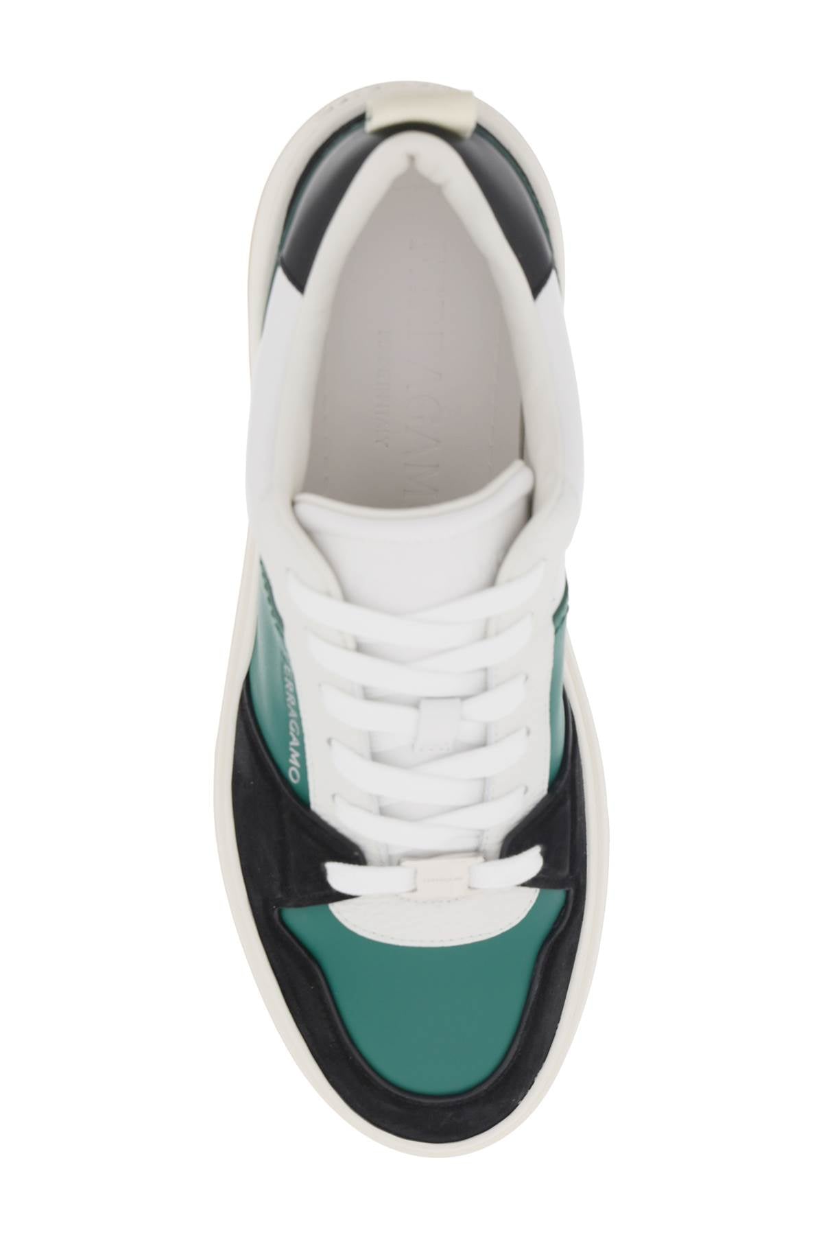 FERRAGAMO Multicolor Leather Sneakers for Men - SS24 Collection