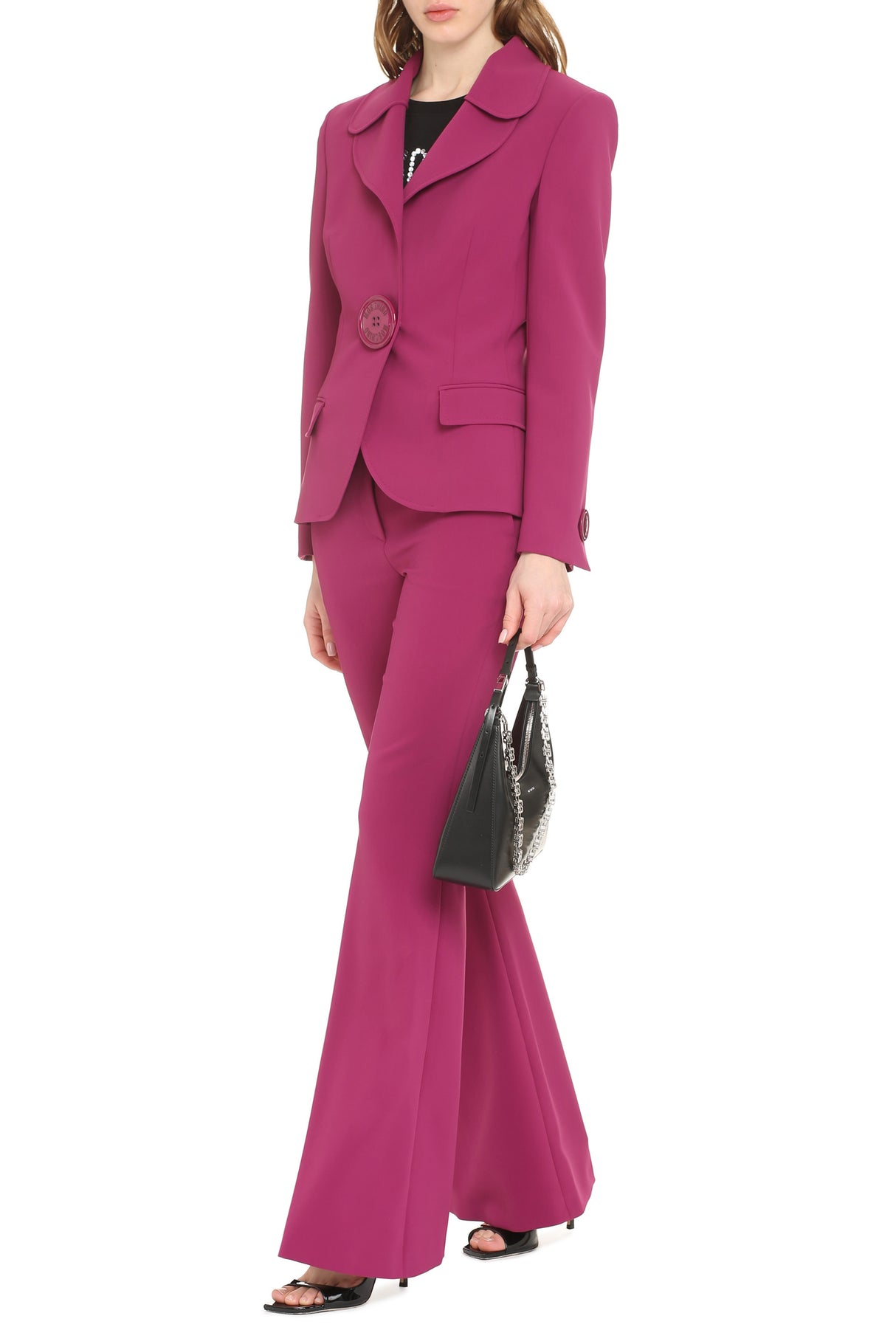 紫色单排扣女士夹克 - SS22系列