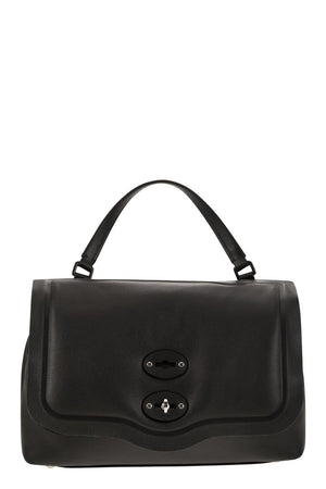 ZANELLATO Elegant and Versatile Black Leather Handbag for Women - SS24 Collection