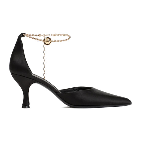 FERRAGAMO Eco-friendly Black Pumps for Women with a Touch of Silk and Viscose