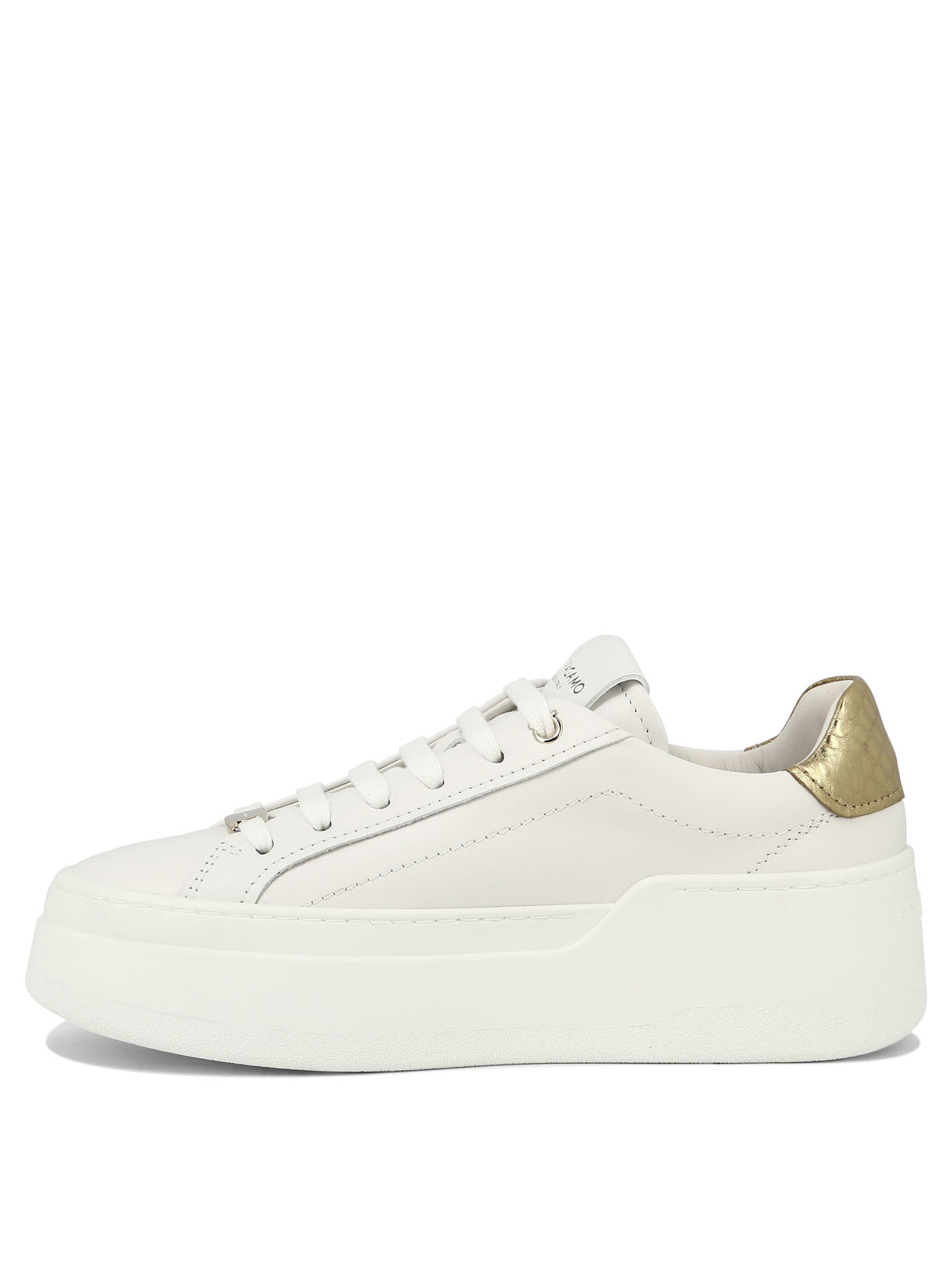 FERRAGAMO Modern White Leather Sneakers for Women - SS24 Collection