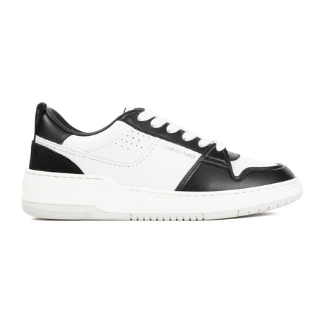 FERRAGAMO Black Leather Sneakers for Women in SS24 Collection