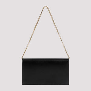 FERRAGAMO Black Leather Mini Shoulder Bag - 100% Calfskin Crossbody, 20.5cm x 11.5cm x 5cm - Women's SS24 Collection