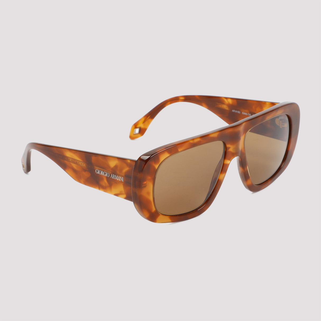 GIORGIO ARMANI Irregular-Shaped Sunglasses for Men and Women in Brown for FW23