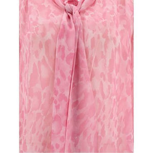 粉色泡泡袖女士衬衫 - SS24系列