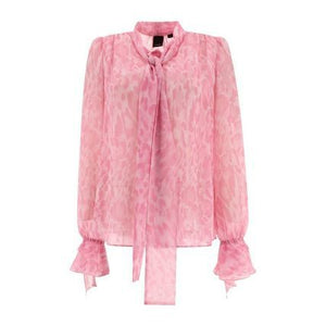 粉色泡泡袖女士衬衫 - SS24系列