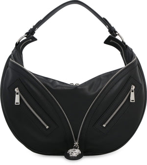 VERSACE Sophisticated Black Leather Shoulder Bag for Women