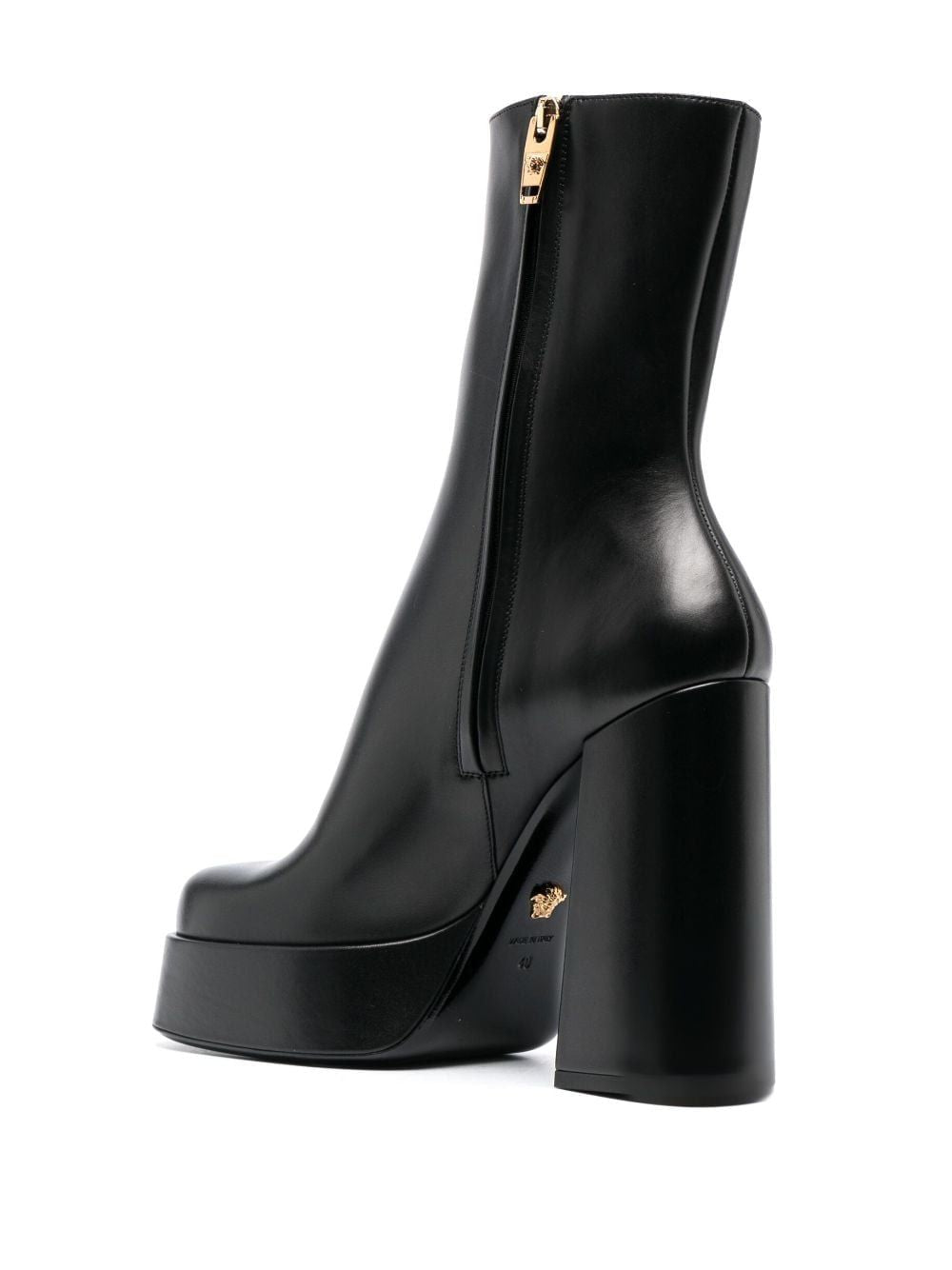 VERSACE Stylish Black Platform Boots for Women in FW23