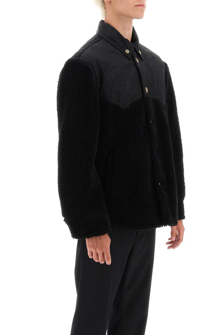 休闲风格男士羊绒材质半服式双面玛莎毛外套