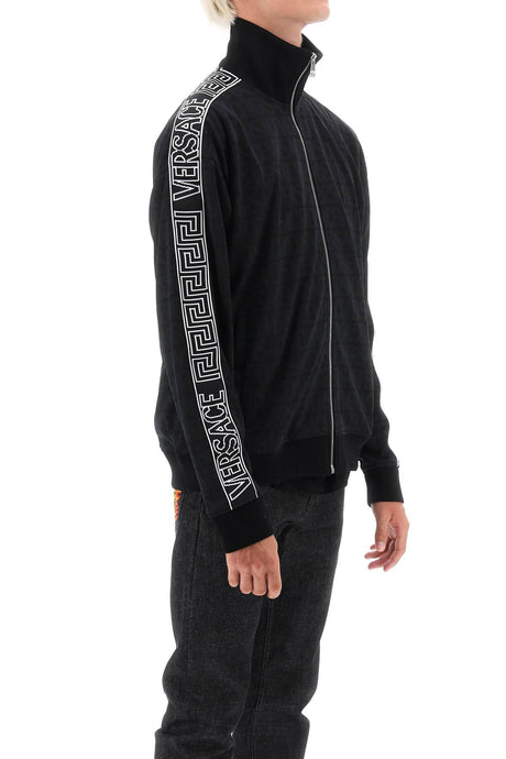 男士黑色Versace技术套衫FW23