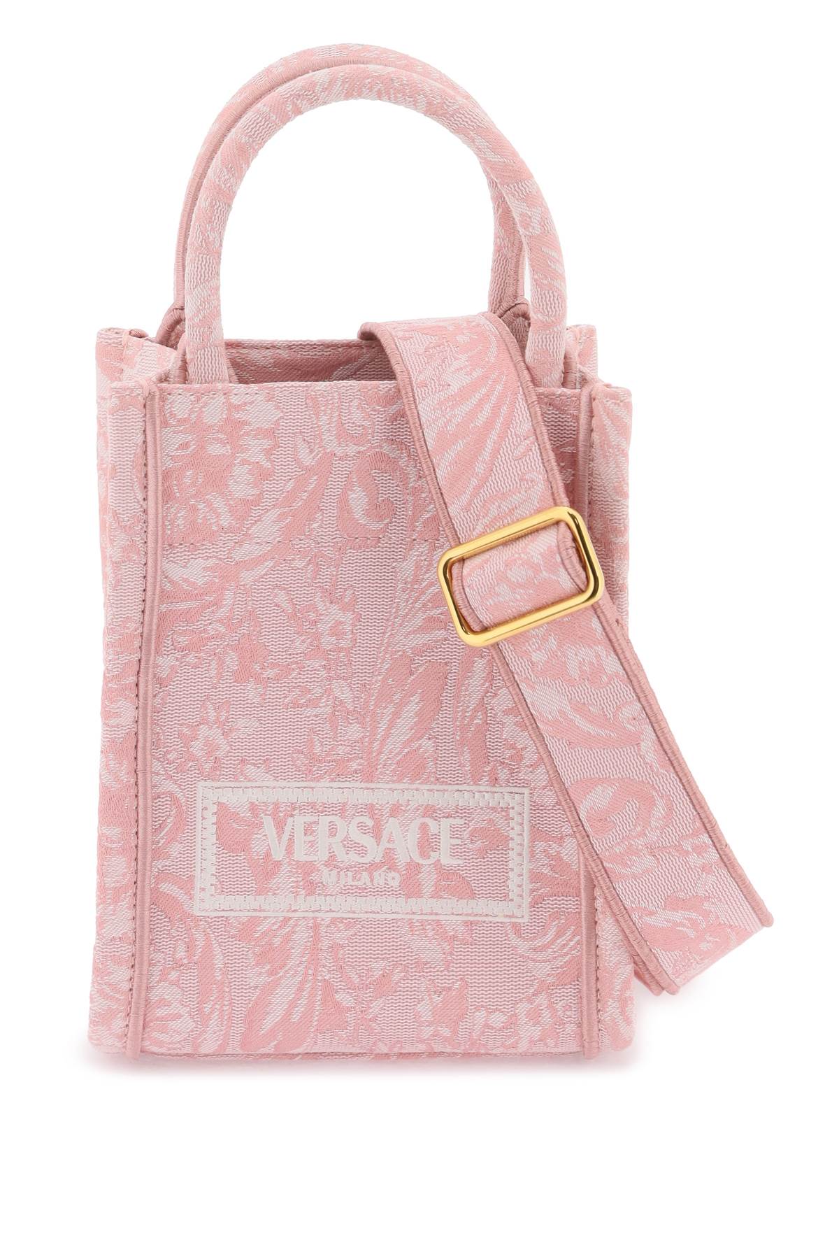 SS24粉色巴洛克风格Versace手提包