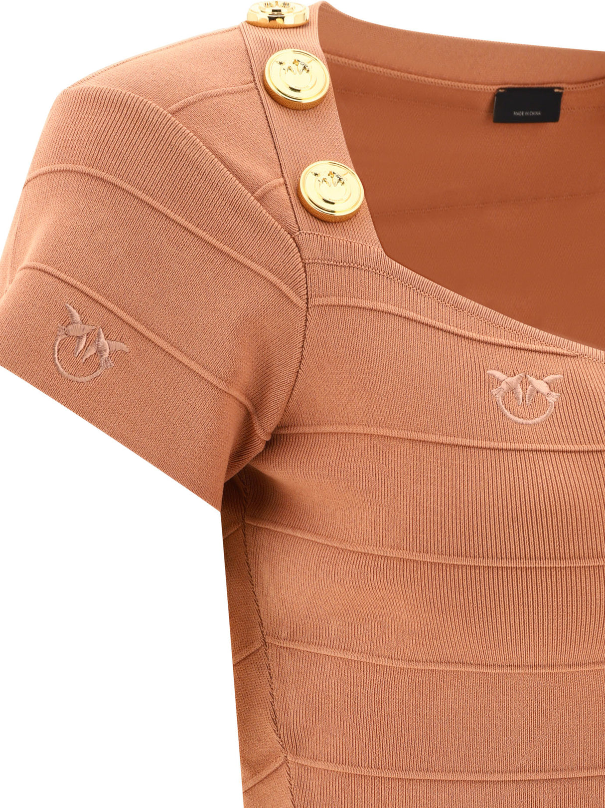 PINKO Brown Hooded Top for Women: SS24 Collection