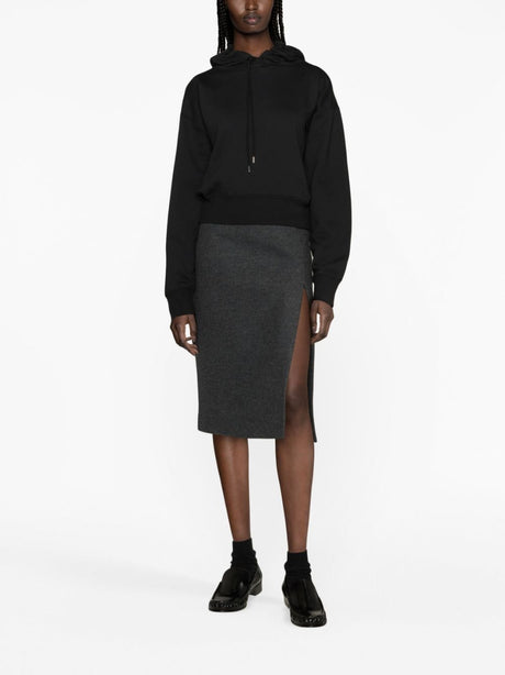 FERRAGAMO Fashion Forward Black Cotton Hoodie for Women