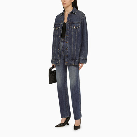 KHAITE Blue Cotton Denim Jacket for Women - SS24 Collection