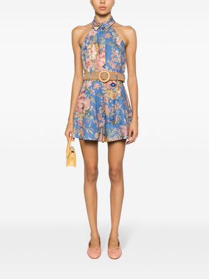 ZIMMERMANN Multicolor Halter Playsuit for Women - SS24 Collection