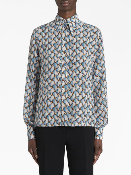 ETRO Floral Printed Silk Blouse for Women
