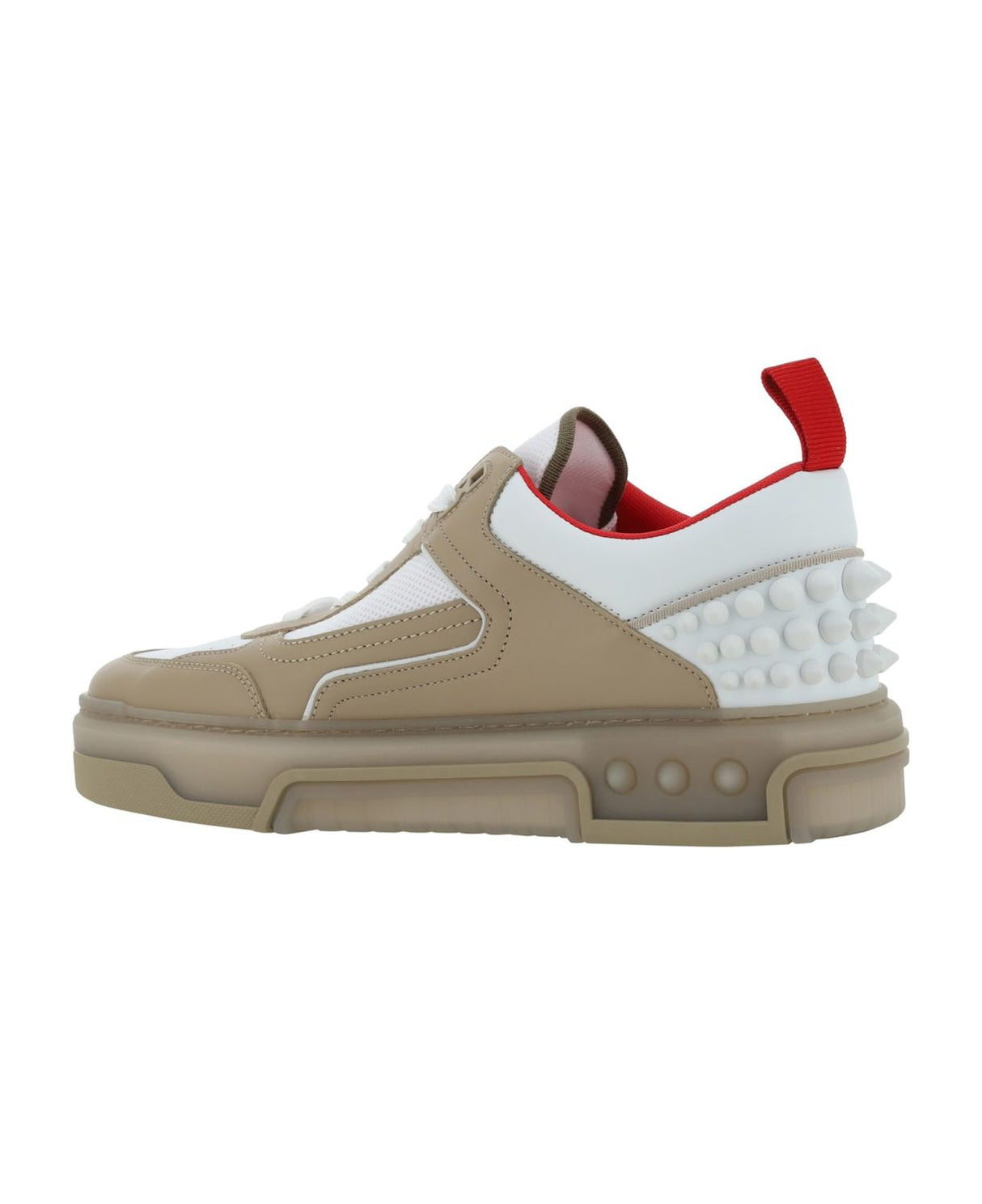 CHRISTIAN LOUBOUTIN Tan Leather Panelled Sneakers for Men