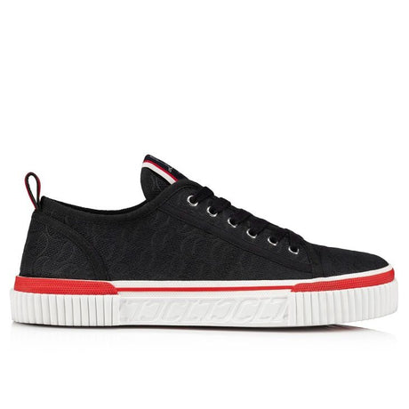 CHRISTIAN LOUBOUTIN Black Pedro Junior Sneakers for Men - SS24 Collection