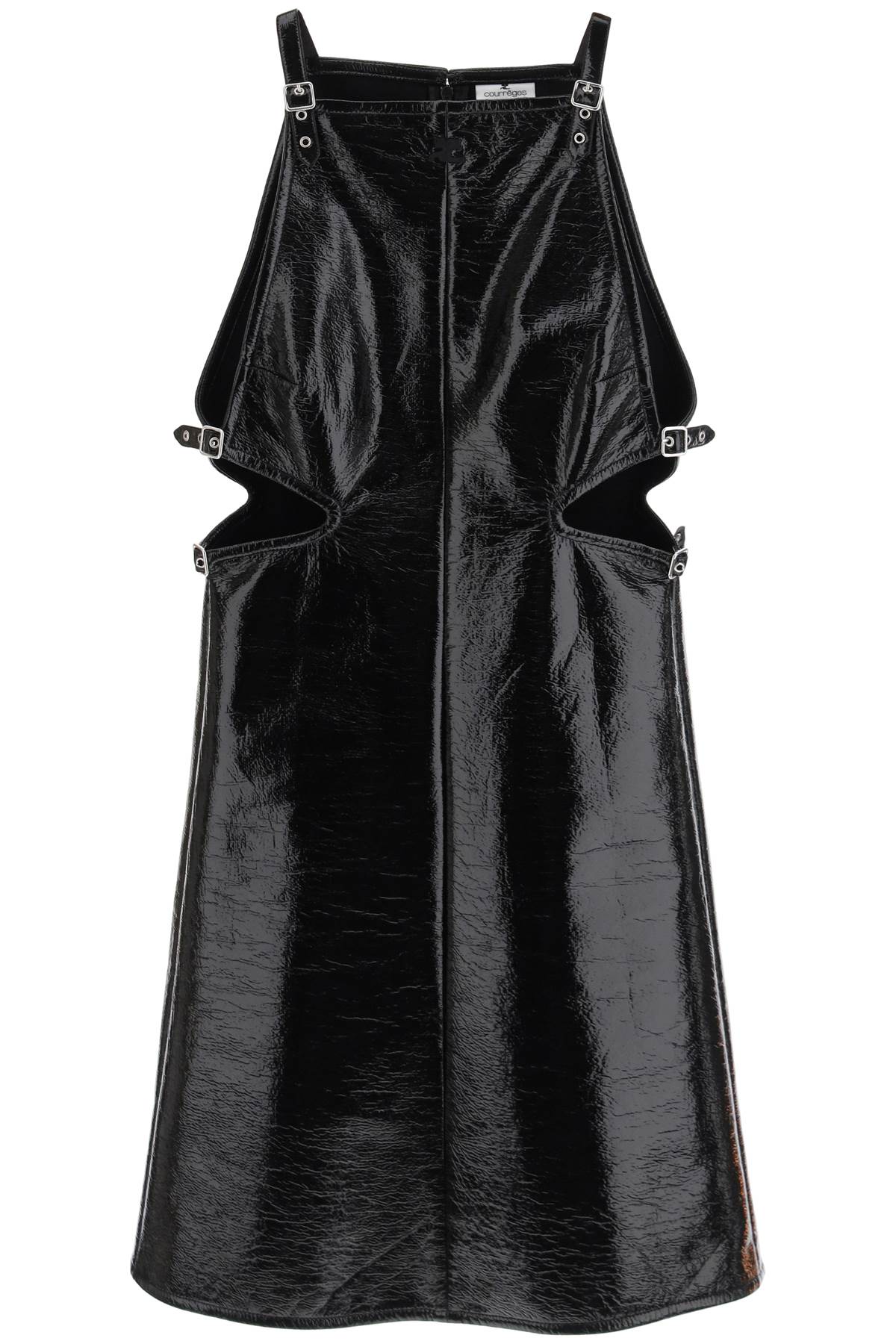 COURREGÈS Bold and Edgy Black Mini Dress for Women