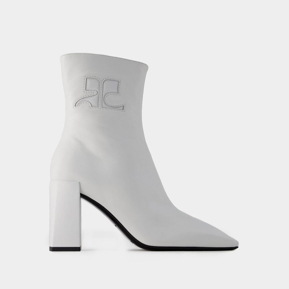 COURREGÈS Heritage Ankle Boots - White