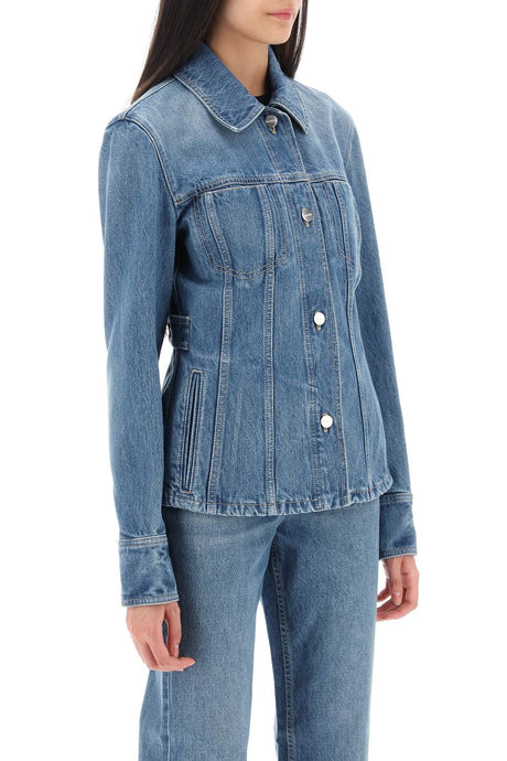 FERRAGAMO Vintage Blue Denim Jacket for Women - Classic Style and Wearability - Size 40