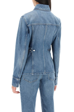 FERRAGAMO Vintage Blue Denim Jacket for Women - Classic Style and Wearability - Size 40