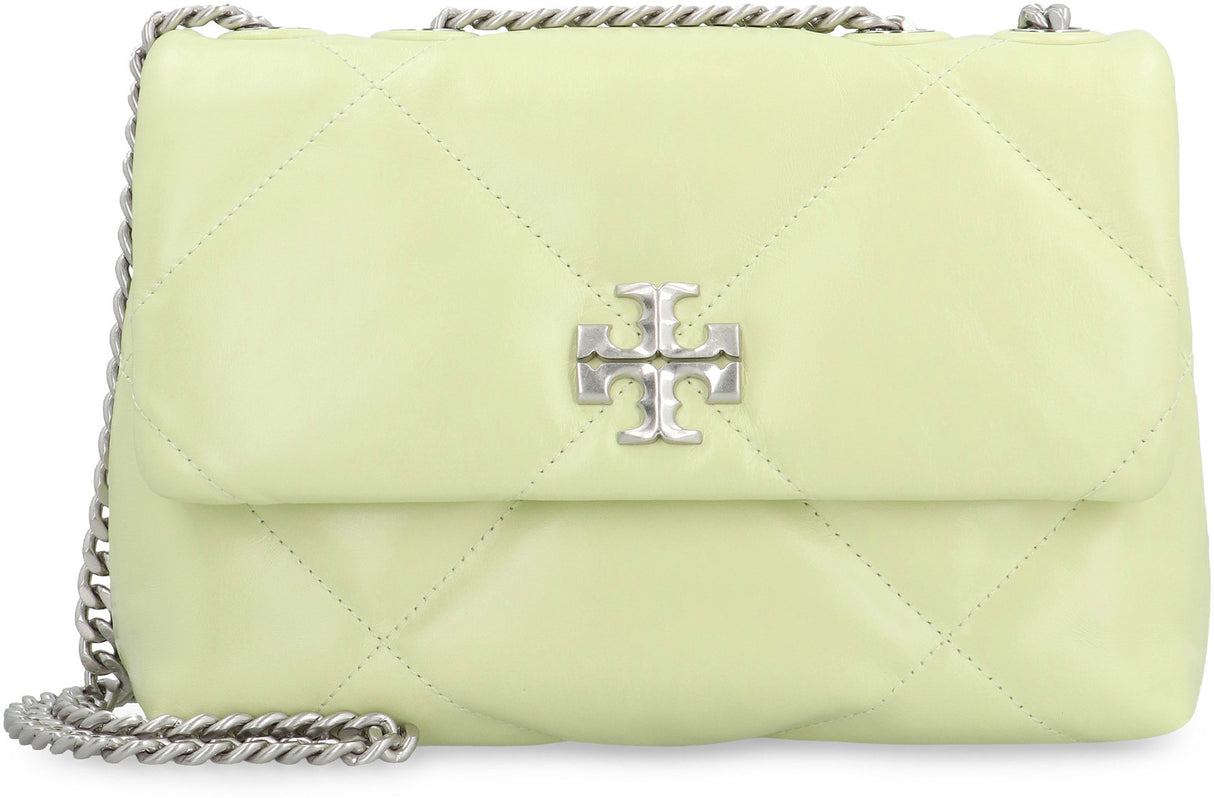 TORY BURCH Kira Quilted Leather Shoulder Bag - Green