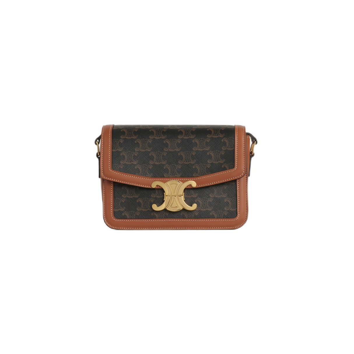 CELINE Beige Triomphe Teen Handbag for Women - 2024 FW22 Collection