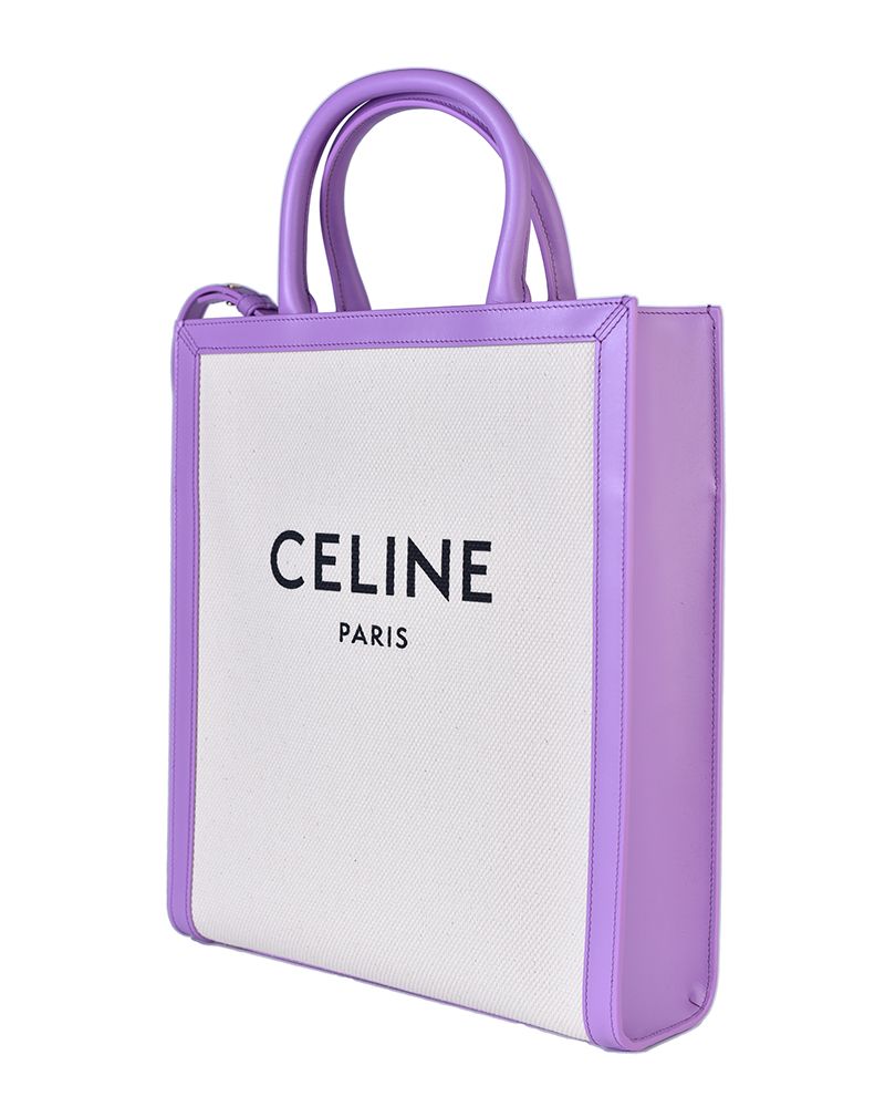 CELINE Women's Small Vertical Top-Handle Tote Bag in Mauve Purple