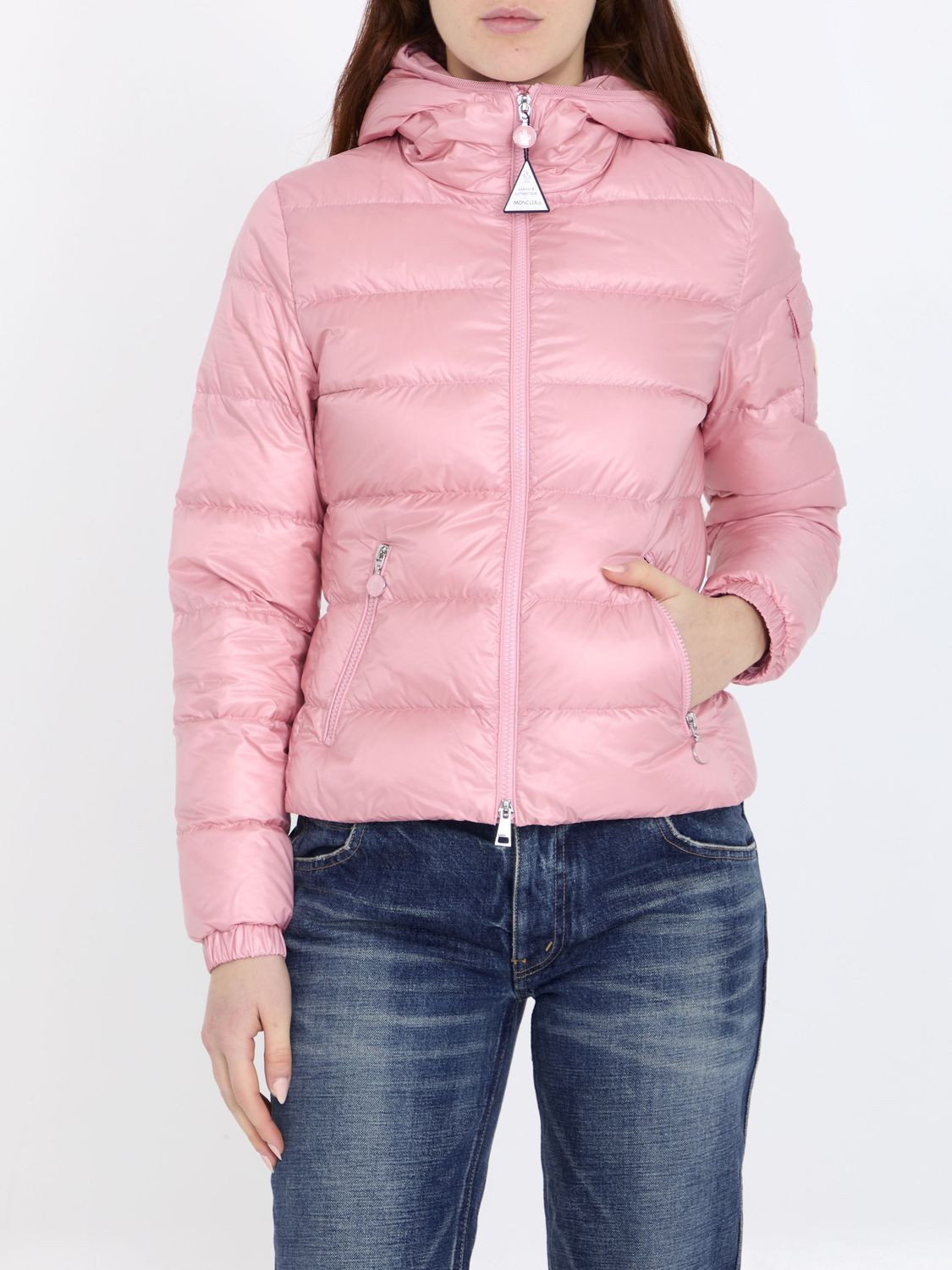 MONCLER Pink Short Down Jacket for Women - SS24 Collection
