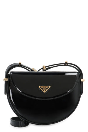 PRADA Black Patent Shoulder Bag for Women - SS24 Collection
