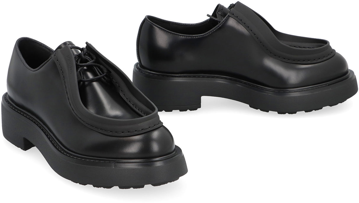 女士黑色小牛皮系带鞋- FW23系列