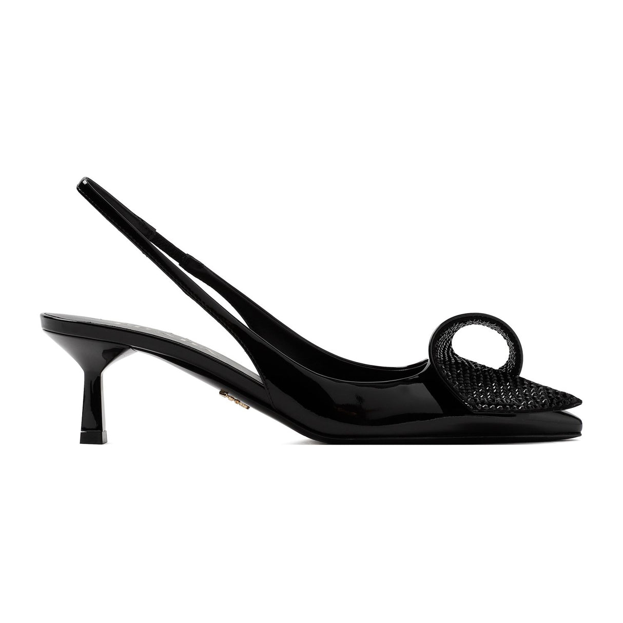 PRADA Stylish Black Patent Leather Pumps for Women - SS24 Collection