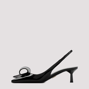PRADA Stylish Black Patent Leather Pumps for Women - SS24 Collection