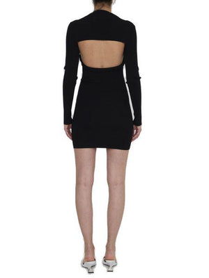 ALEXANDER WANG TWIN-SET DRESS WITH CROPPED CARDIGAN