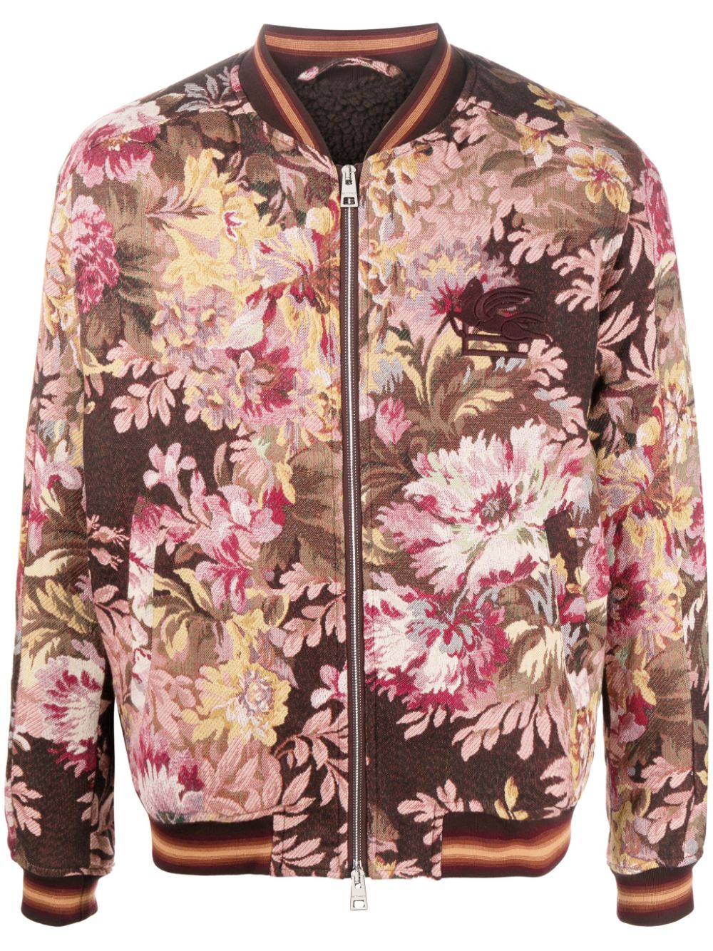 ETRO Jacquard Floral-Print Bomber Jacket for Men