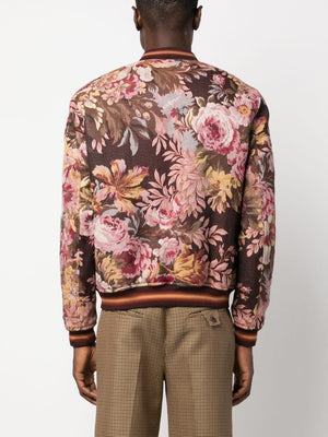 ETRO Jacquard Floral-Print Bomber Jacket for Men