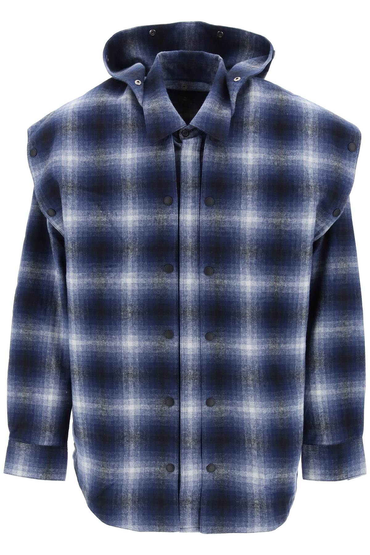 Y/PROJECT Modern Flannel Checker Over Shirt