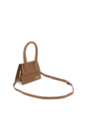JACQUEMUS Brown Leather Carryover Handbag for Women