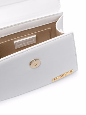 JACQUEMUS White Leather Le Chiquito Top-handle Handbag