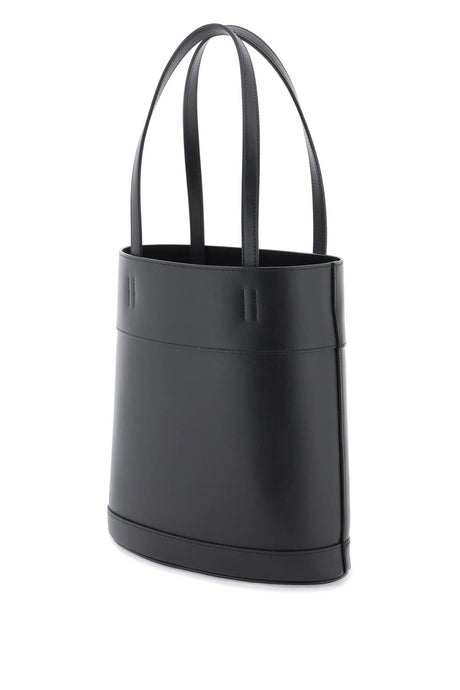FERRAGAMO Smooth Leather Charming Tote Handbag for Women - Black