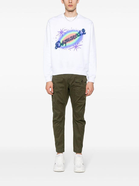 DSQUARED2 Military Green Men's Pants for SS24