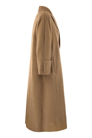 MAX MARA Beige Camel Double-Breasted Jacket for Women - FW23 Collection