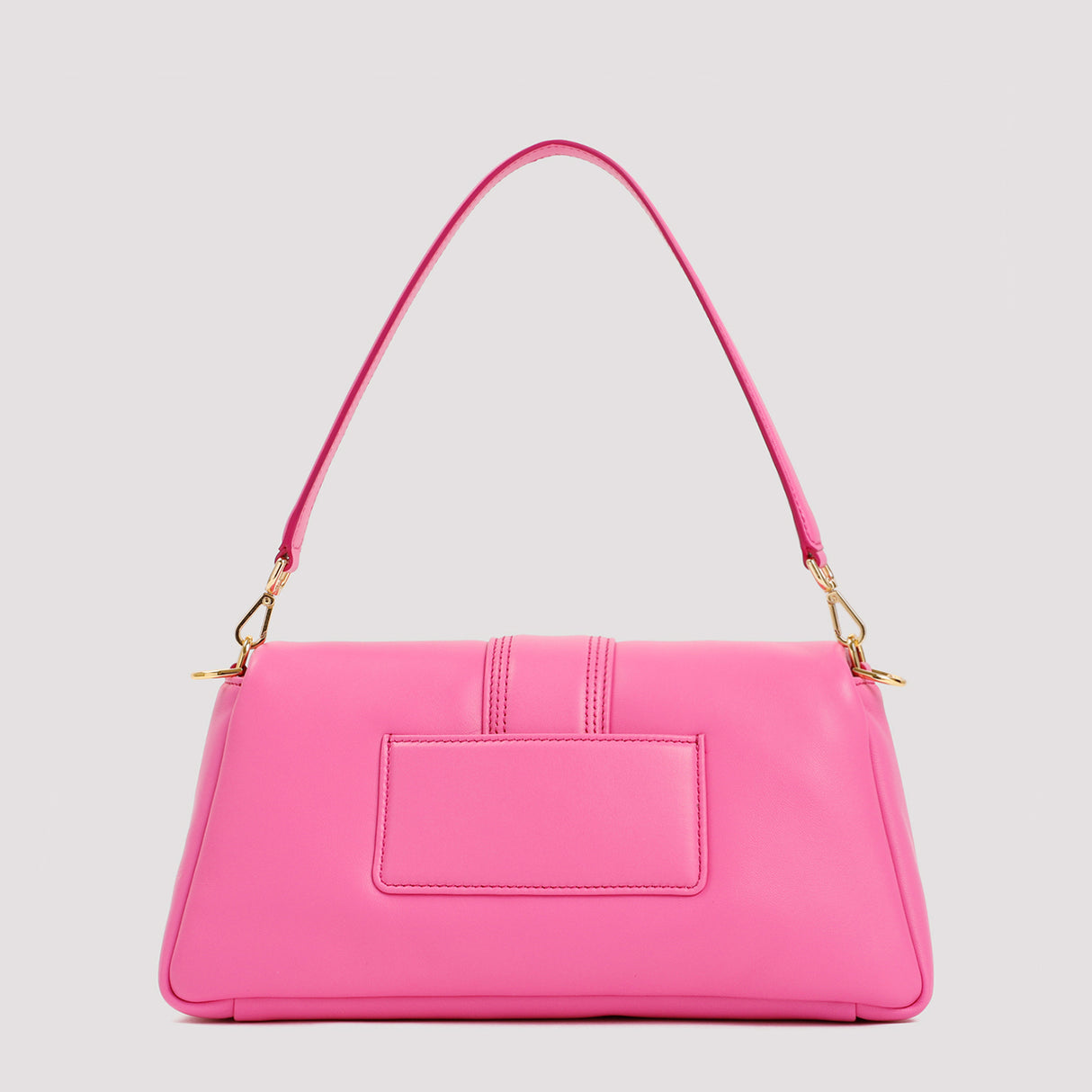 JACQUEMUS Neon Pink Lamb Leather Shoulder & Crossbody Bag for Women