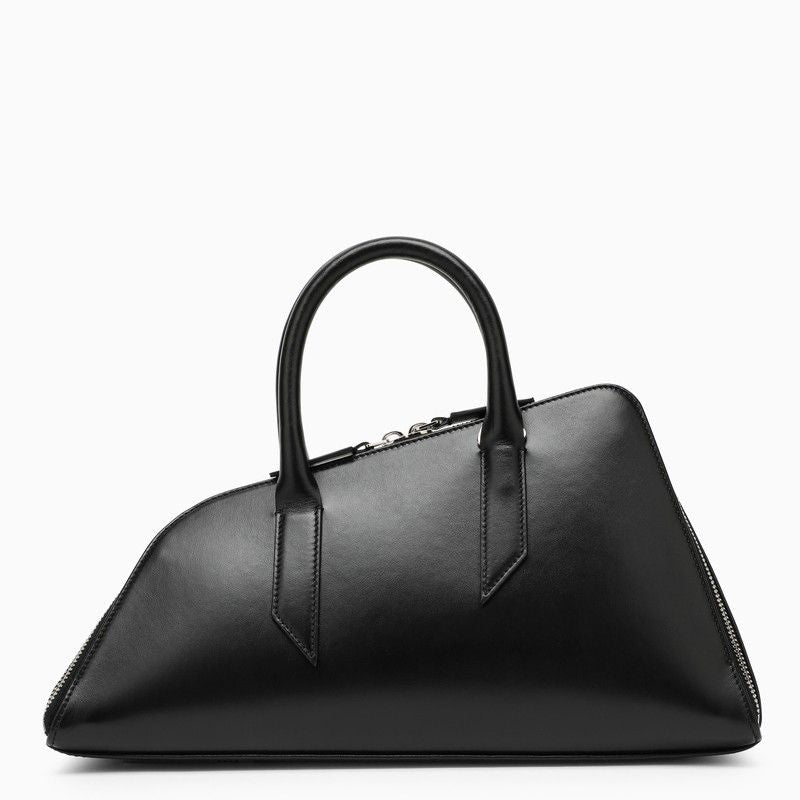 THE ATTICO Geometric Leather Handbag for Women in Black - FW23 Collection