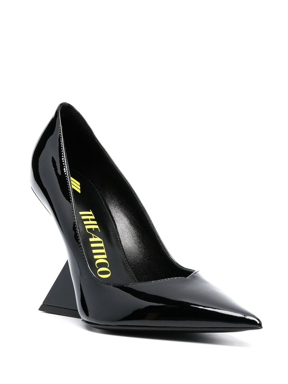 黑色真皮高跟鞋-105mm鞋跟-女性秋冬'23系列