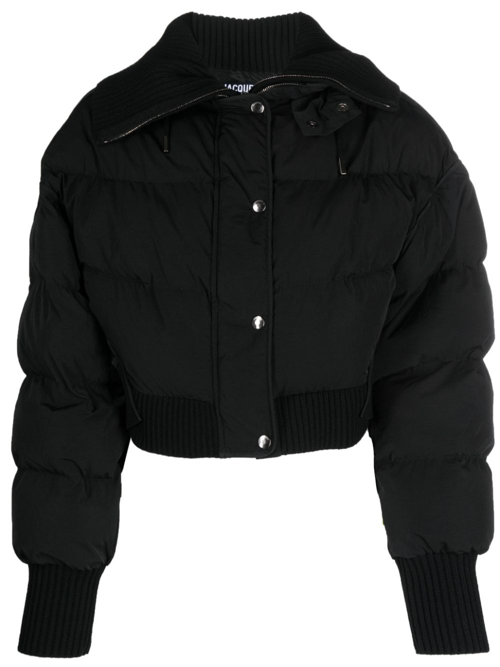 Black Layered Down Jacket for Women by JACQUEMUS