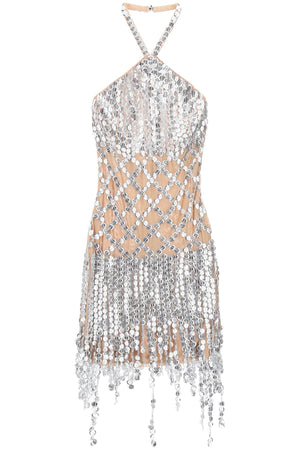 THE ATTICO Sparkling Hexagonal Sequin Mini Dress for Women